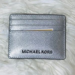 MIchael Kors CARDHOLDER SILVER